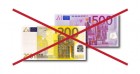 Geen 200 en 500 euro
